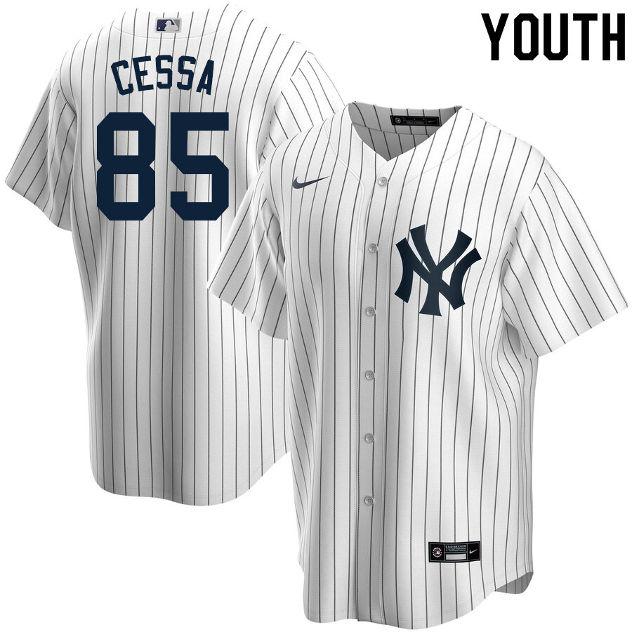 2020 Nike Youth #85 Luis Cessa New York Yankees Baseball Jerseys Sale-White